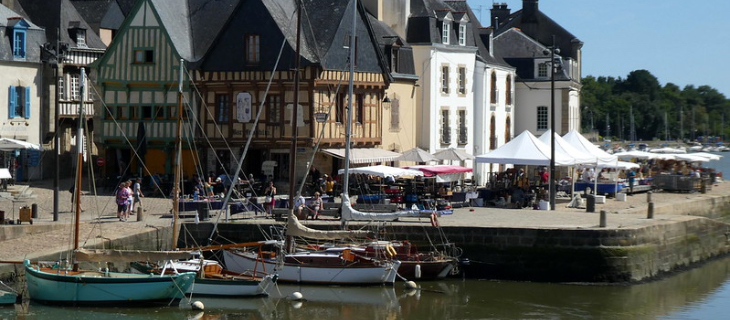 Photographie du port de Saint Goustan à Auray dans le Morbihan